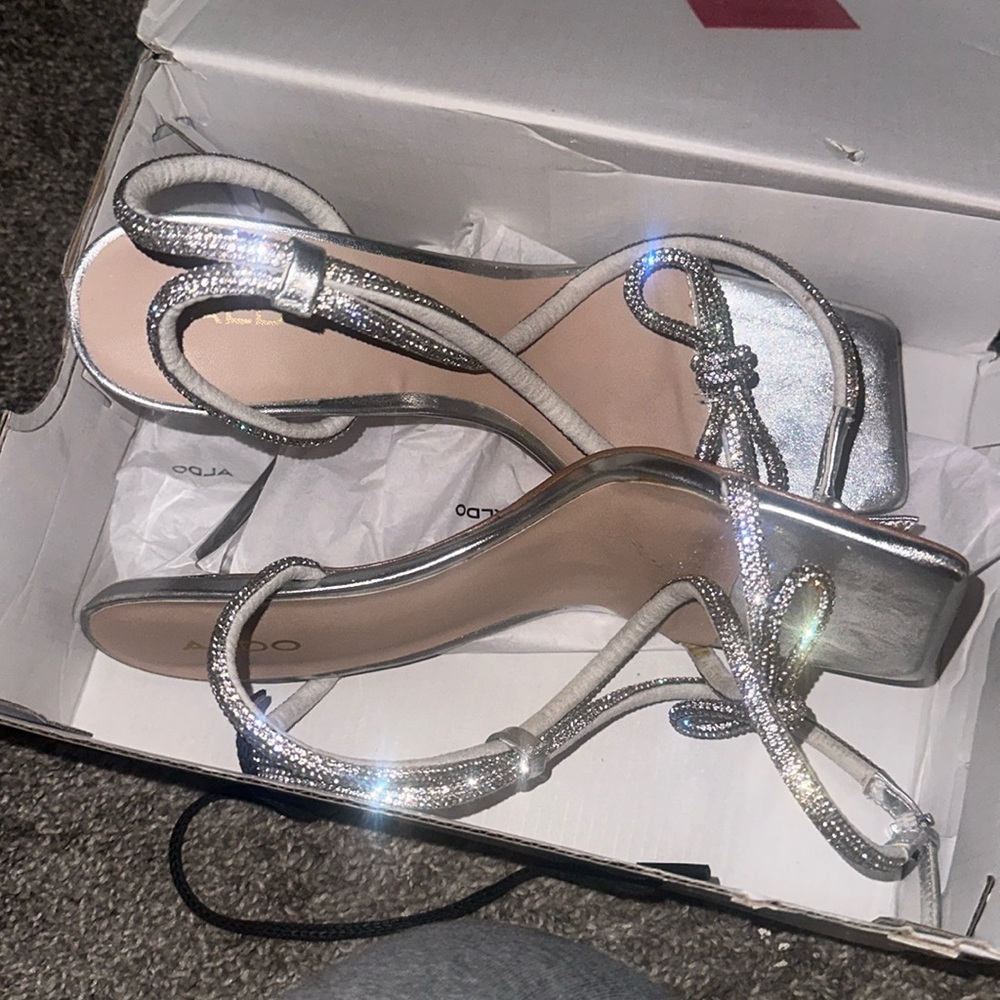 aldo silver barrona heels